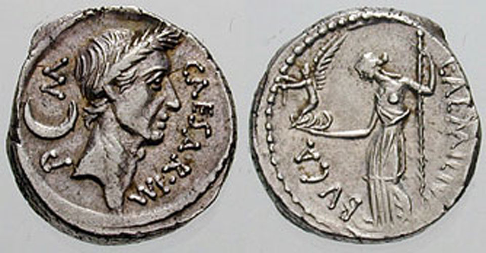 Julius Cäsar führte 46 v. Chr. Schaltjahre ein; Ein Klick auf das Bild lädt die höchstaufgelöste verfügbare Version.