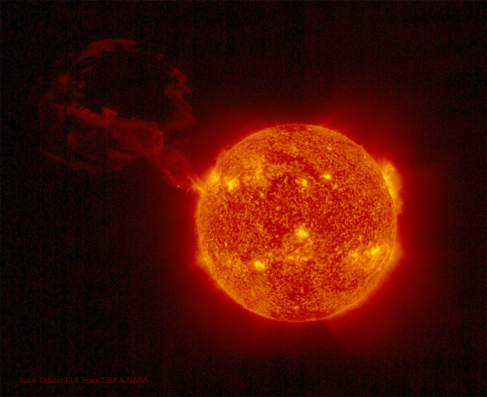 Der Solar Orbiter zeigt eine rekordverdächtige Sonnenprotuberanz.