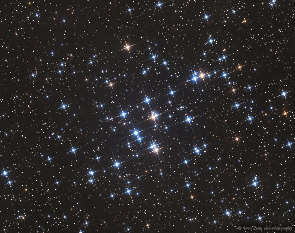 Der Sternhaufen M44 im Sternbild Krebs ist auch als Praesepe oder Bienenkorb bekannt.