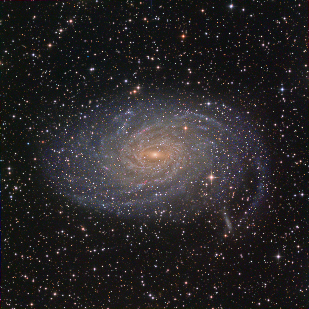 Die Spiralgalaxie NGC 6744 in der Großen Magellanschen Wolke im Sternbild Pfau ist größer als unsere Milchstraße.