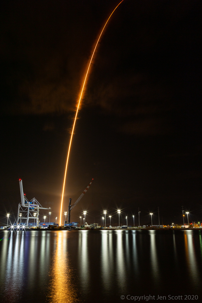 Start der besatzten Crew-Dragon-Raumkapsel von Space X zur Internationalen Raumstation.