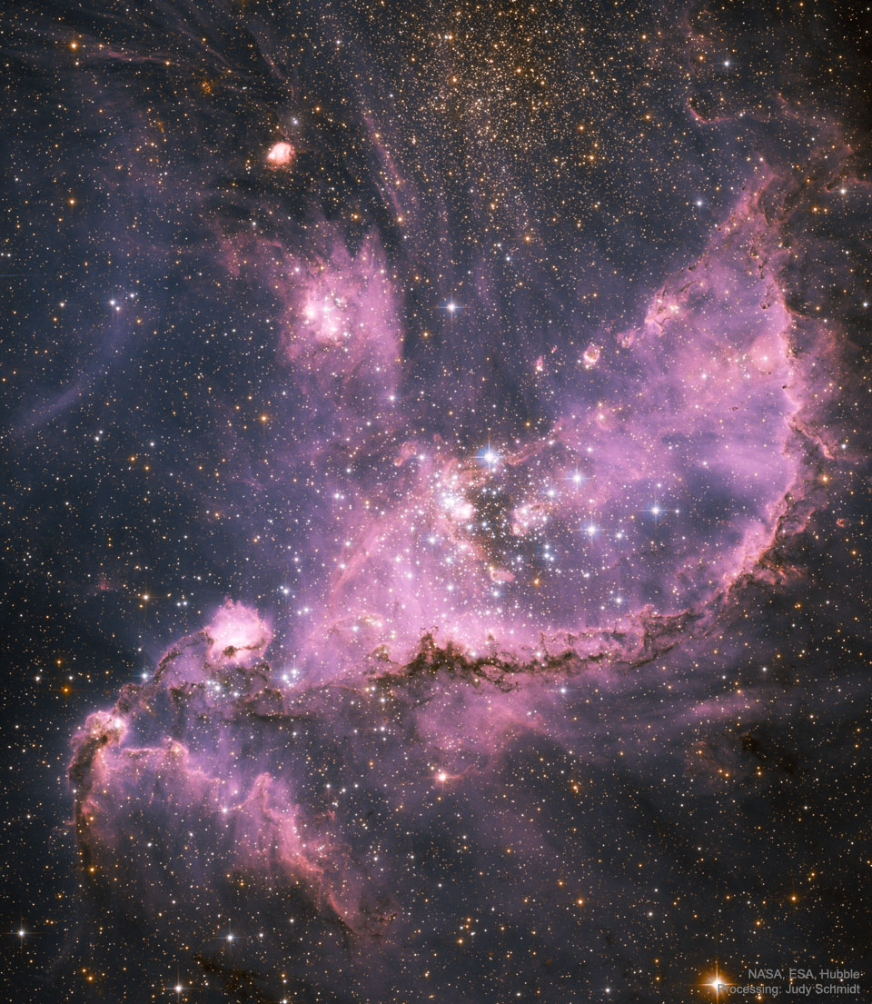 NGC 346 ist eine Sternbildungswolke in der Kleinen Magellanschen Wolke (KMW) im Sternbild Tukan.