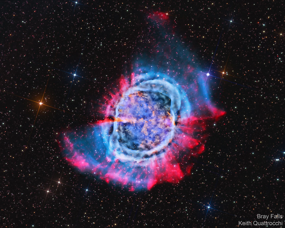 Der Hantelnebel oder M27 ist das 27. Objekt auf Messiers Liste an Nebeln, die keine Kometen sind.