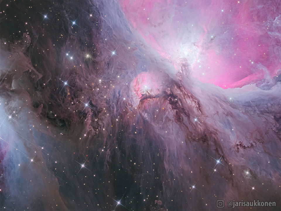 M43 ist der selten erwähnte Nachbar des berühmteren Nebels Messier 42.
