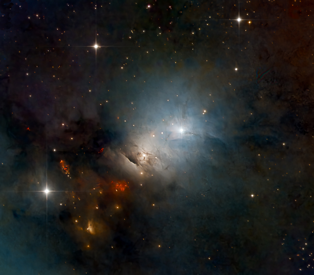 Der Reflexionsnebel NGC 1333 im Sternbild Perseus enthält Herbig-Haro-Objekte.