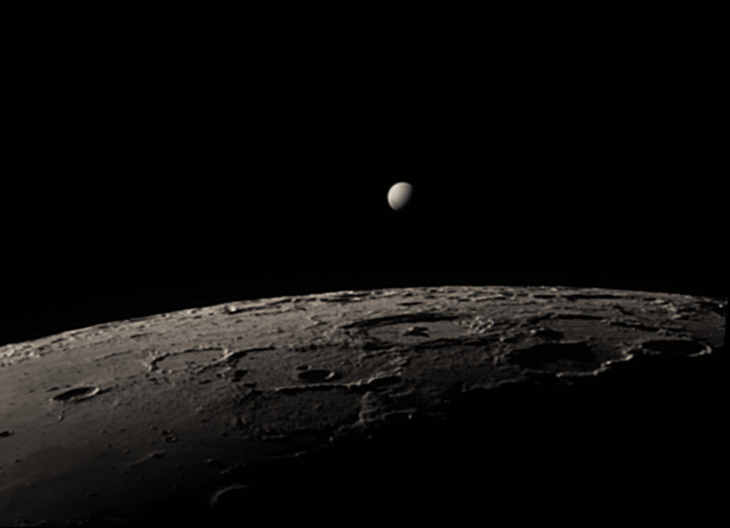 Animation: Der Mond bedeckt den Planeten Venus, beobachtet auf der Insel La Réunion im Pazifischen Ozean.
